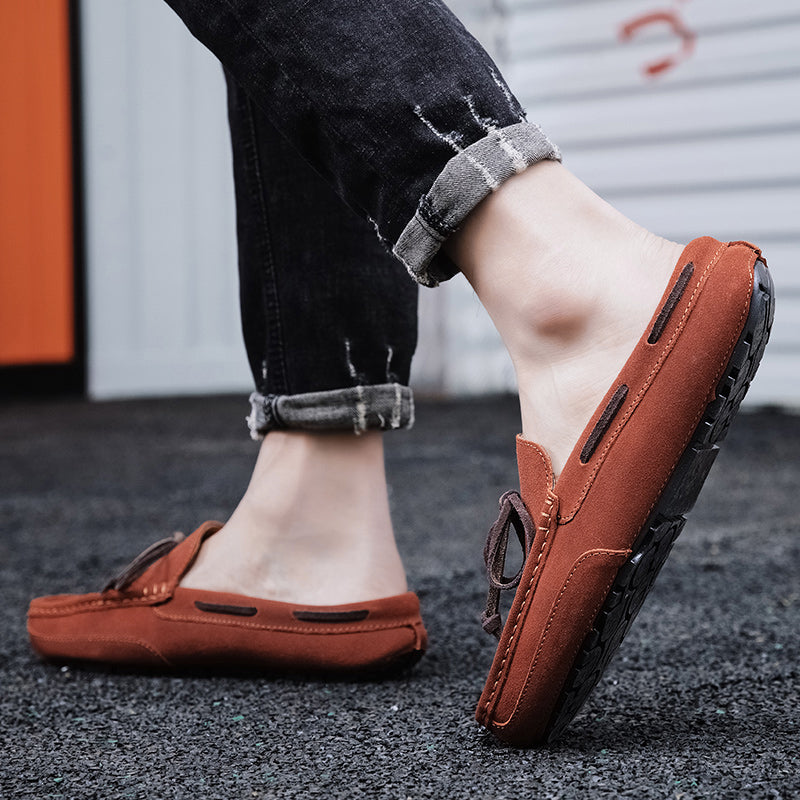 Men's Lacing Perforated Driving Clogs