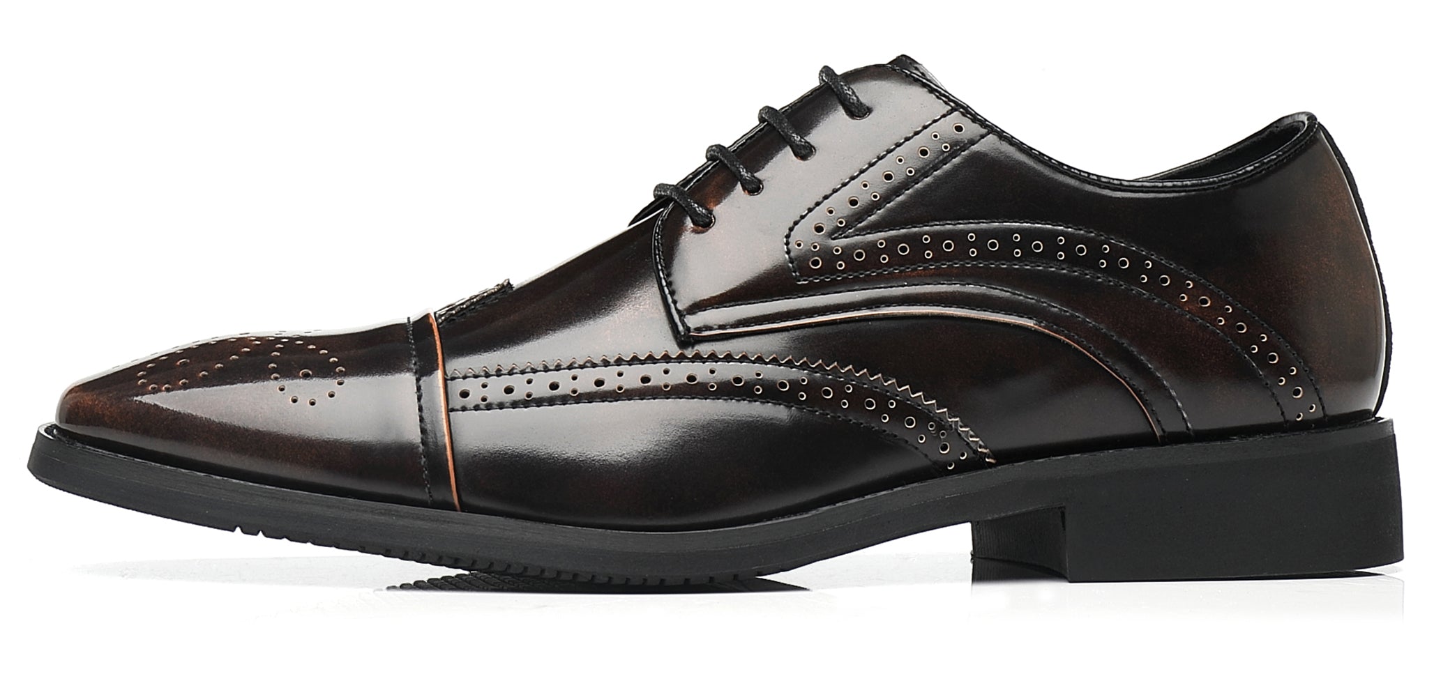 Zapatos Derby Brogues Wingtip para hombre