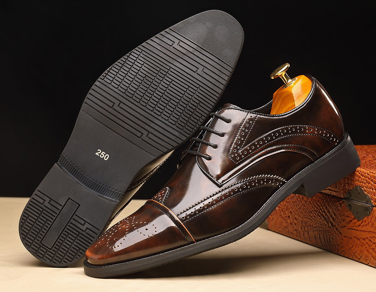 Men's Brogues Wingtip Derby Shoes