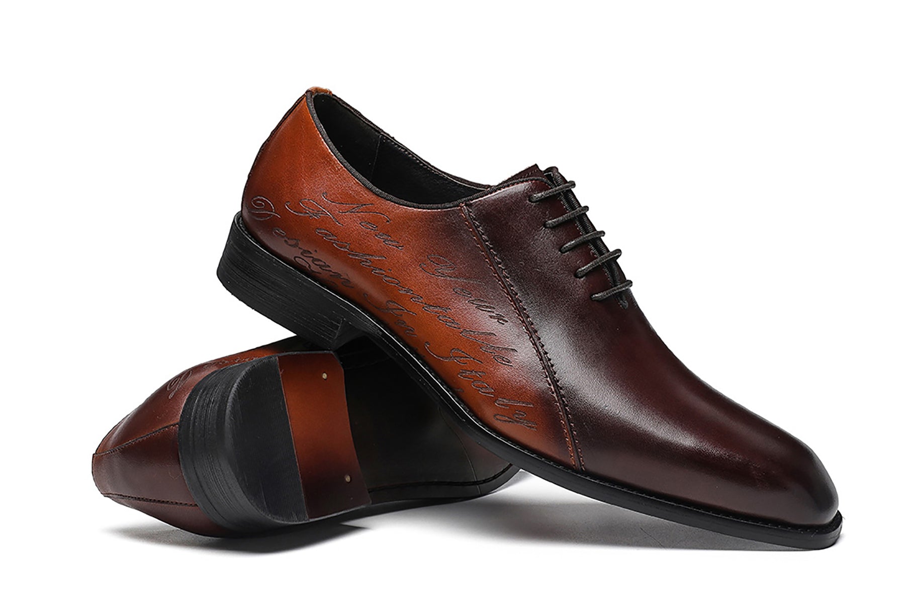 Zapatos formales Oxfords clásicos de cuero para hombre