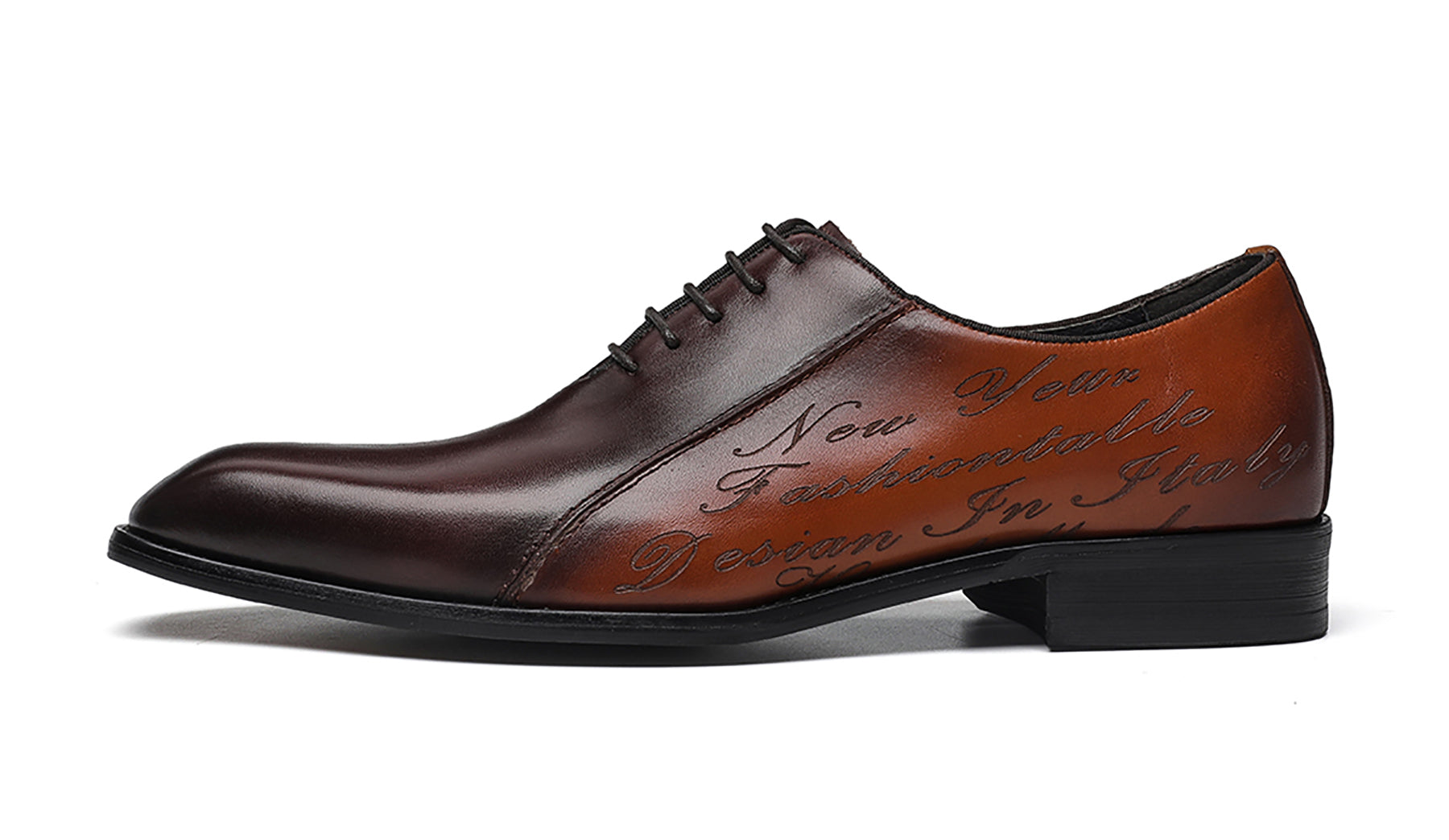 Zapatos formales Oxfords clásicos de cuero para hombre