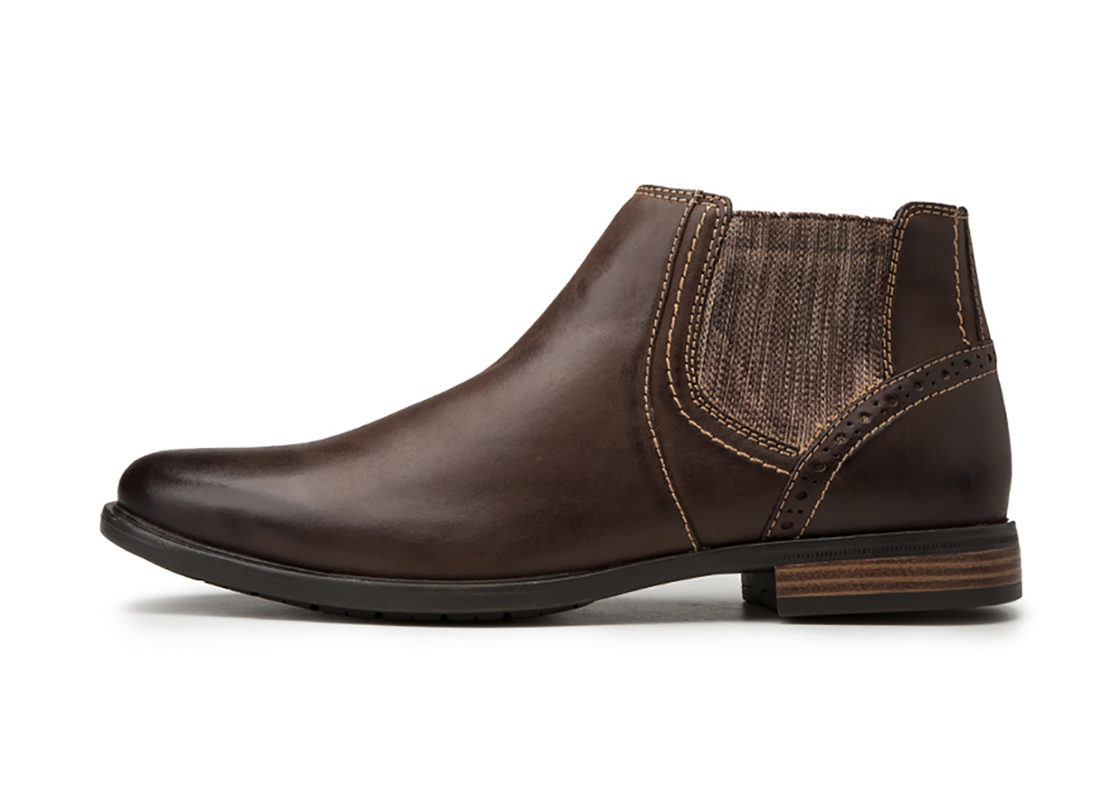 Botas Chelsea Hombre Piel Negro Marrón Bronceado 