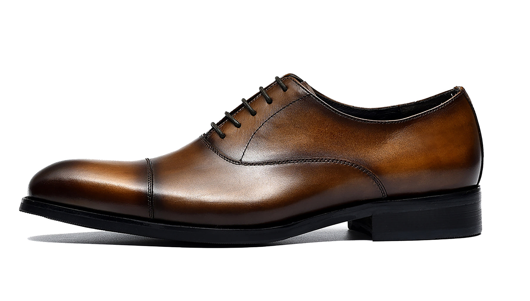 Zapatos Oxford con cordones y punta lisa para hombre 