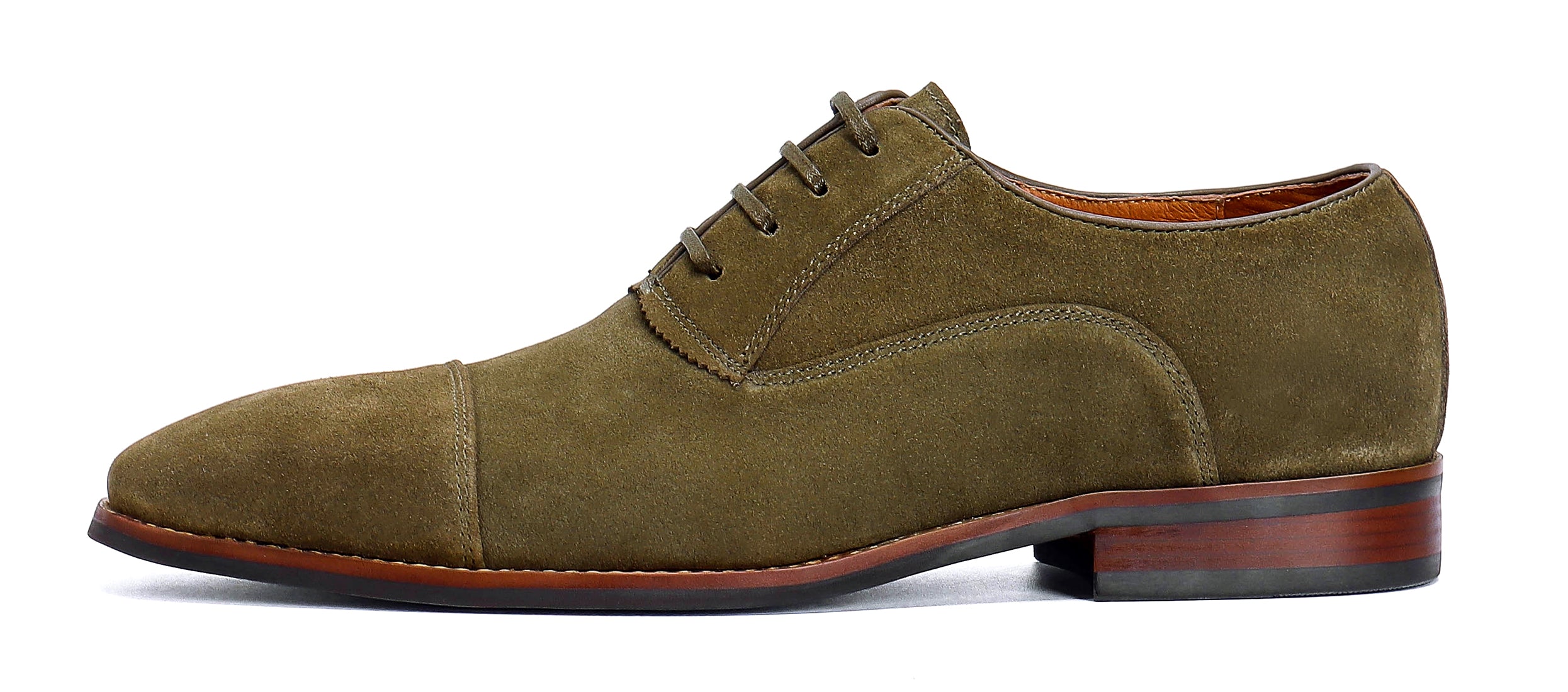 Oxfords de piel de ante transpirable para hombre 