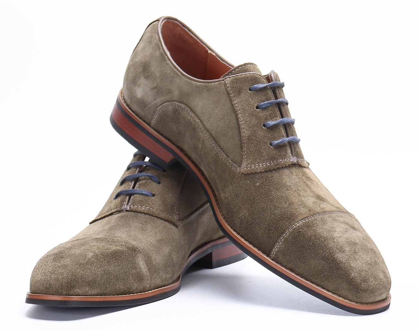 Oxfords de piel de ante transpirable para hombre 