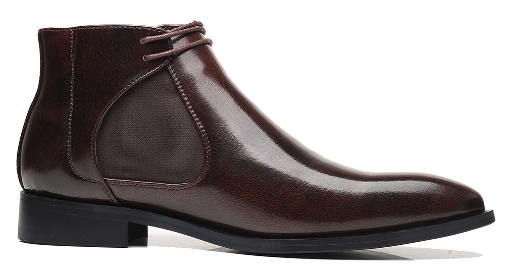 Men's Sleek Shiny Chelsea Boots