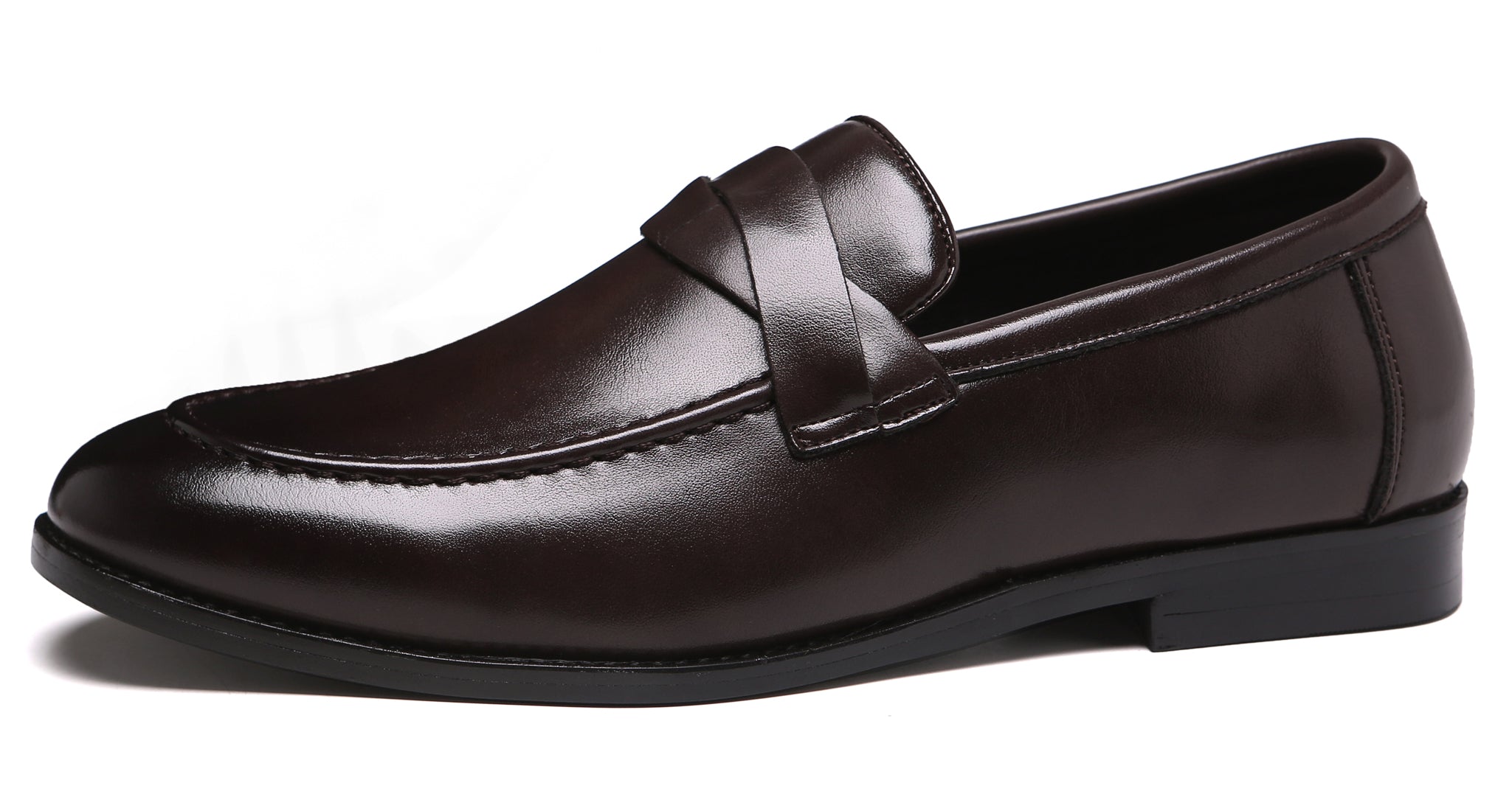 Men's Moc Toe Strap Smoking Loafers