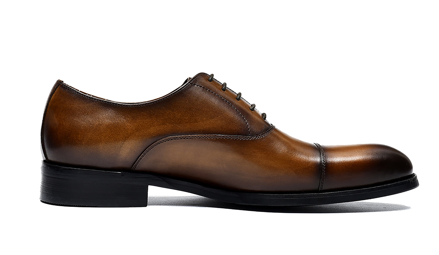 Zapatos Oxford con cordones y punta lisa para hombre 