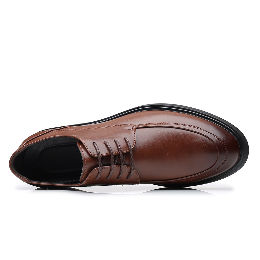 Men's Moc Toe Plain Derby Shoes