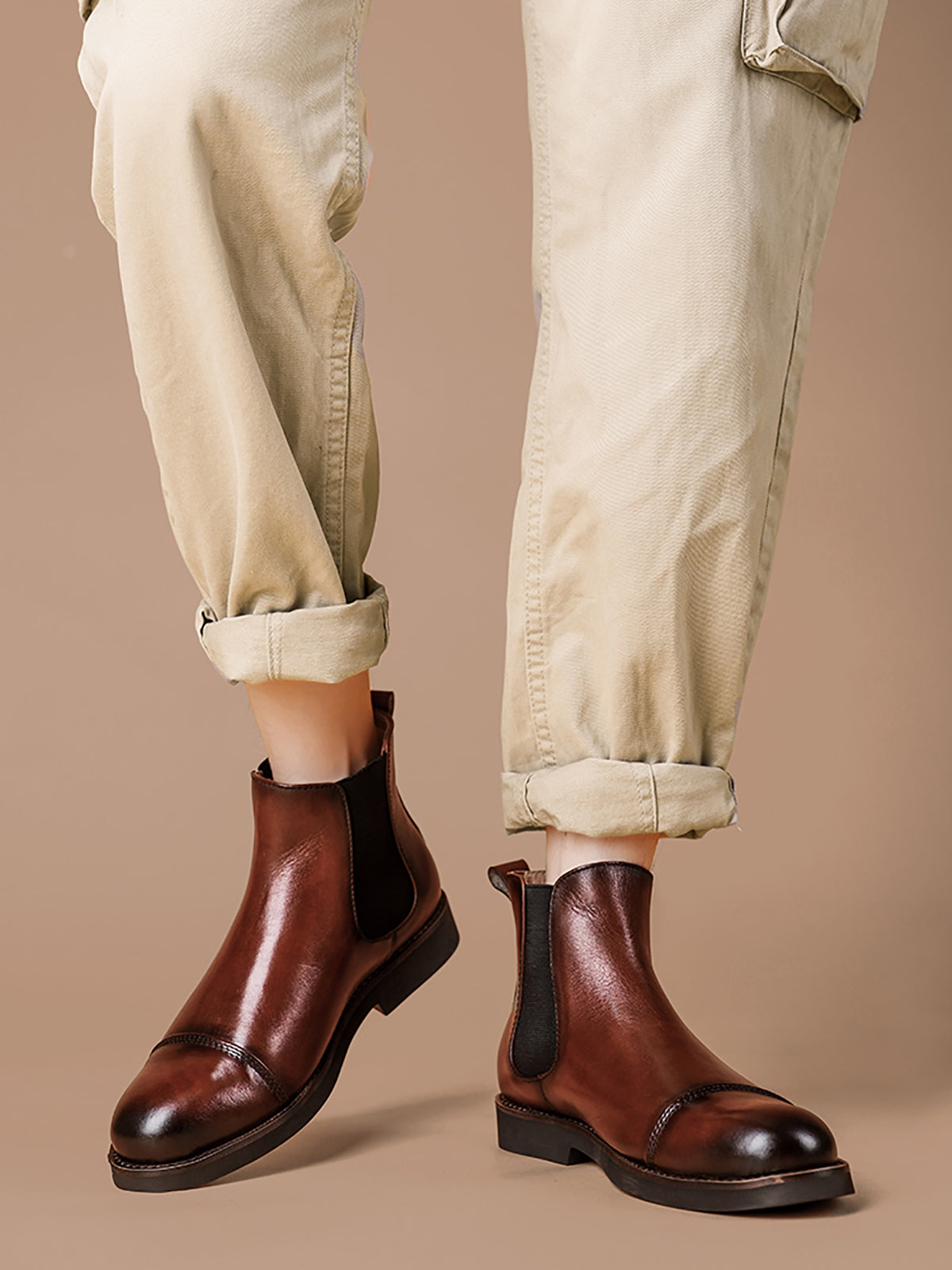 Botas Chelsea clásicas de moda para hombre 