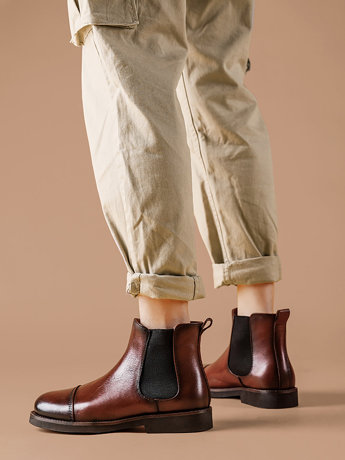 Botas Chelsea clásicas de moda para hombre 