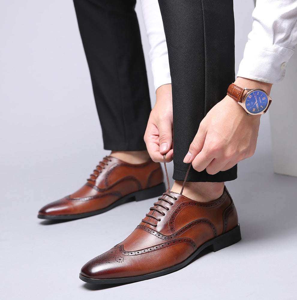 Men's Wingtip Brogue Oxfords