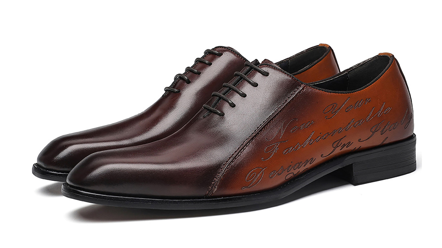 Zapatos formales Oxfords clásicos de cuero para hombre