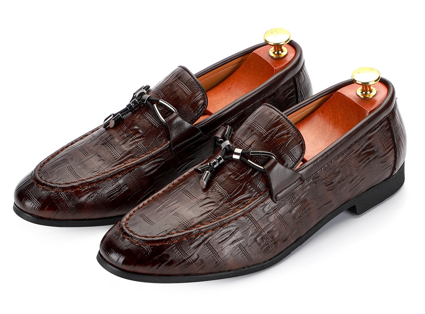 Men's Bow Tassel Smoking Loafers