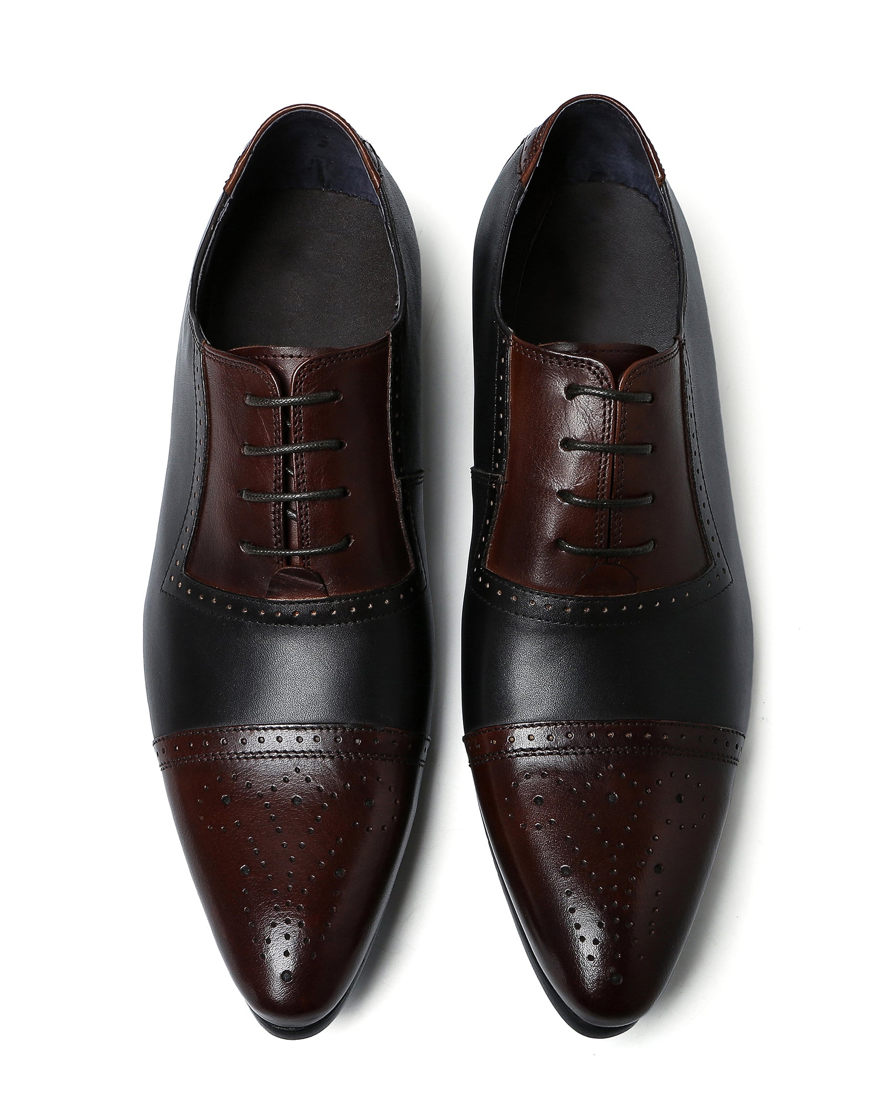 Men's Leather Formal Brogues Oxfords Shoes