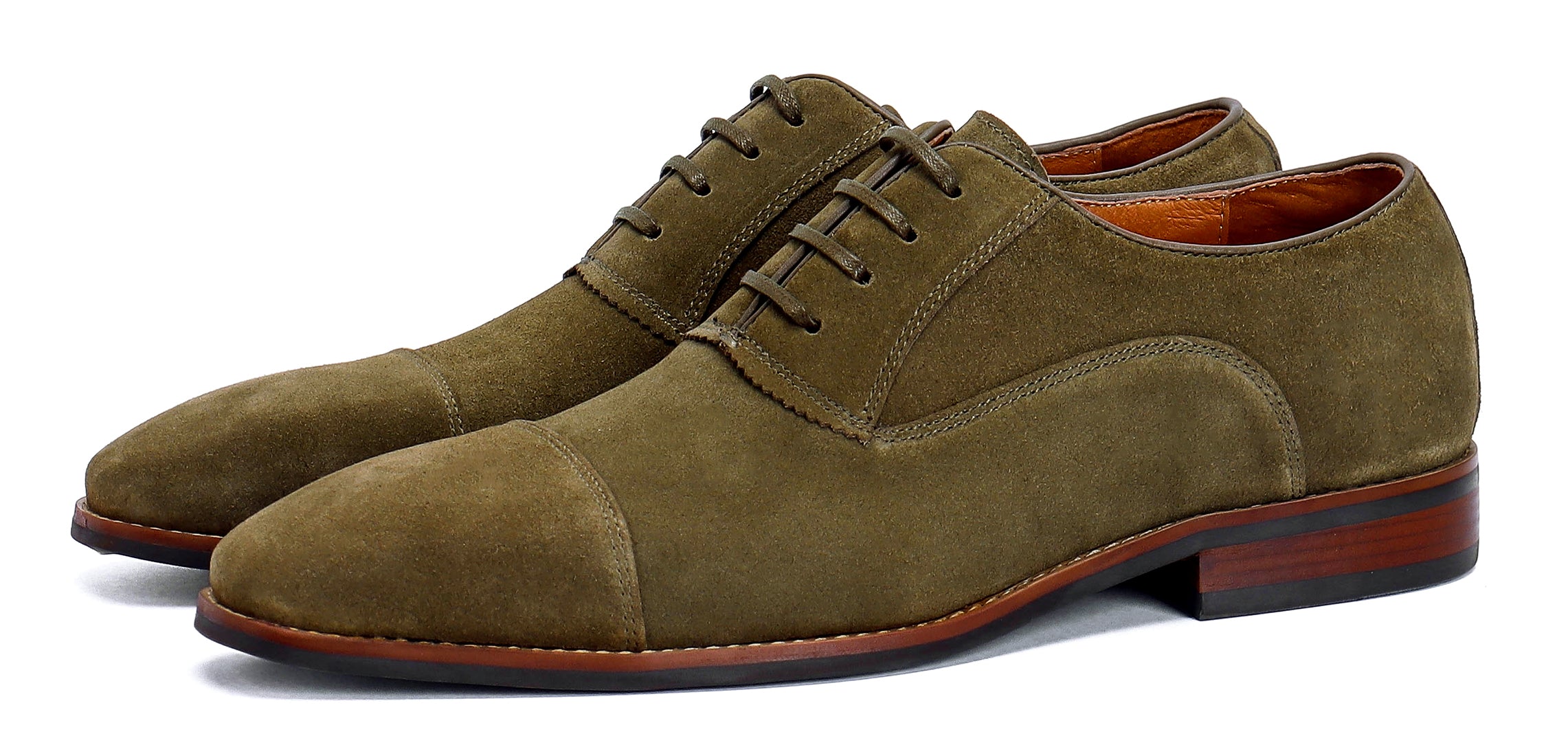 Oxfords de piel de ante transpirable para hombre 