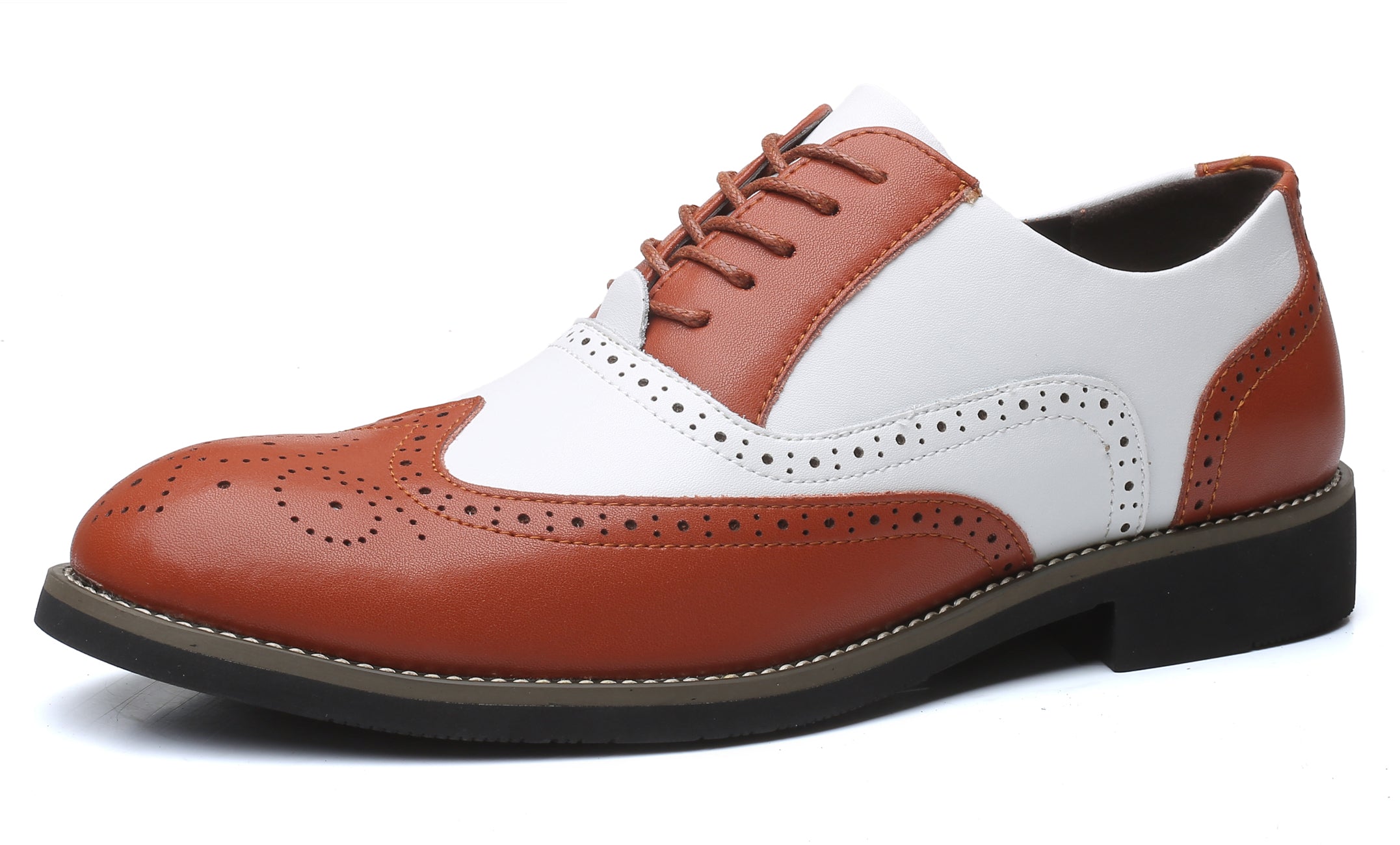 Zapatos Oxford clásicos Wingtip Brogue para hombre