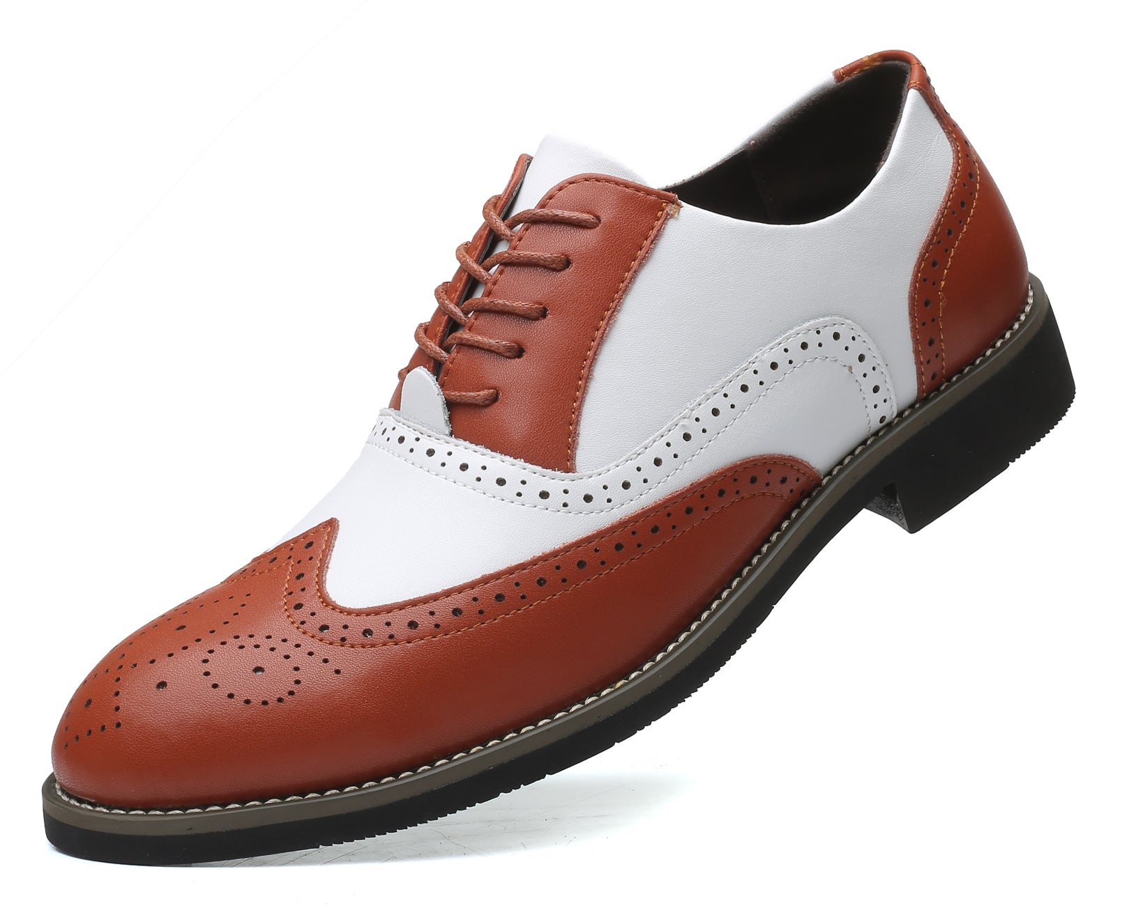 Zapatos Oxford clásicos Wingtip Brogue para hombre