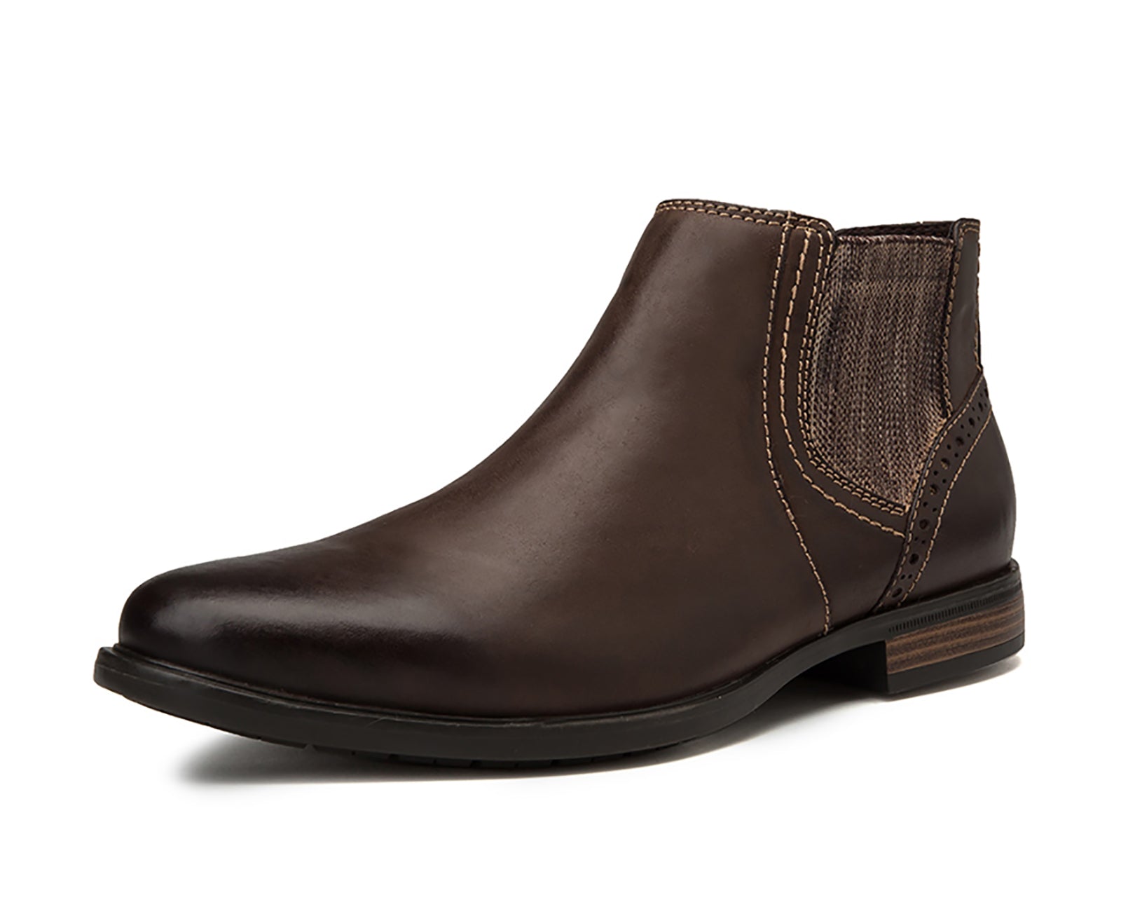 Botas Chelsea Hombre Piel Negro Marrón Bronceado 