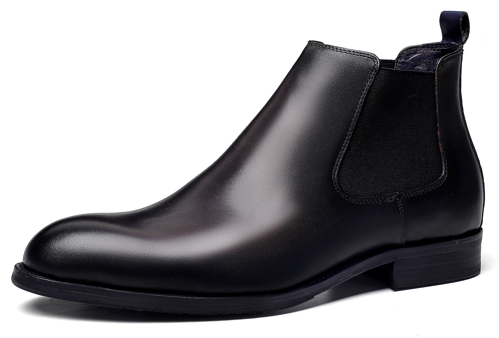 Botas Chelsea de cuero de vestir para hombre