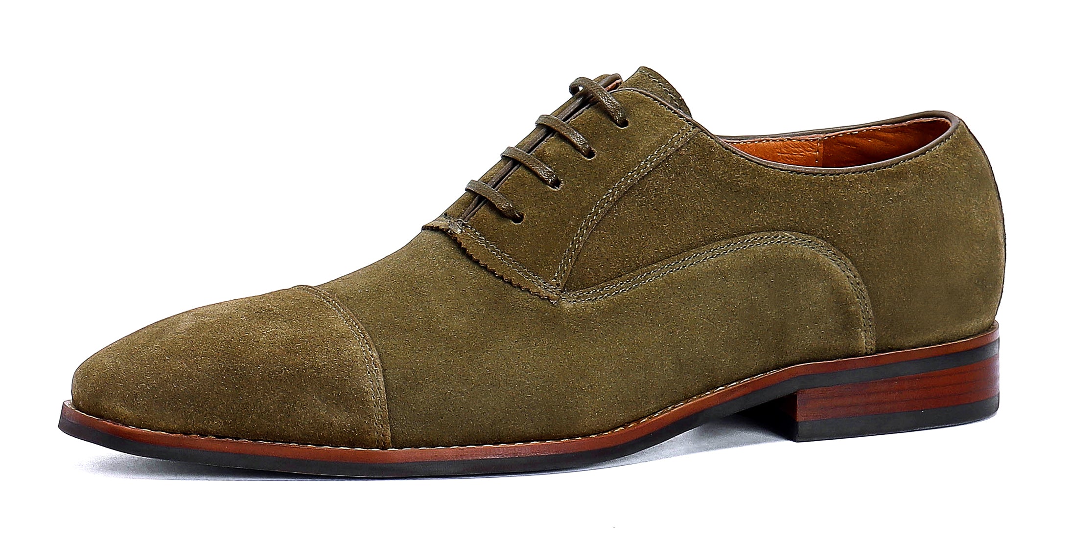 Oxfords de piel de ante transpirable para hombre 