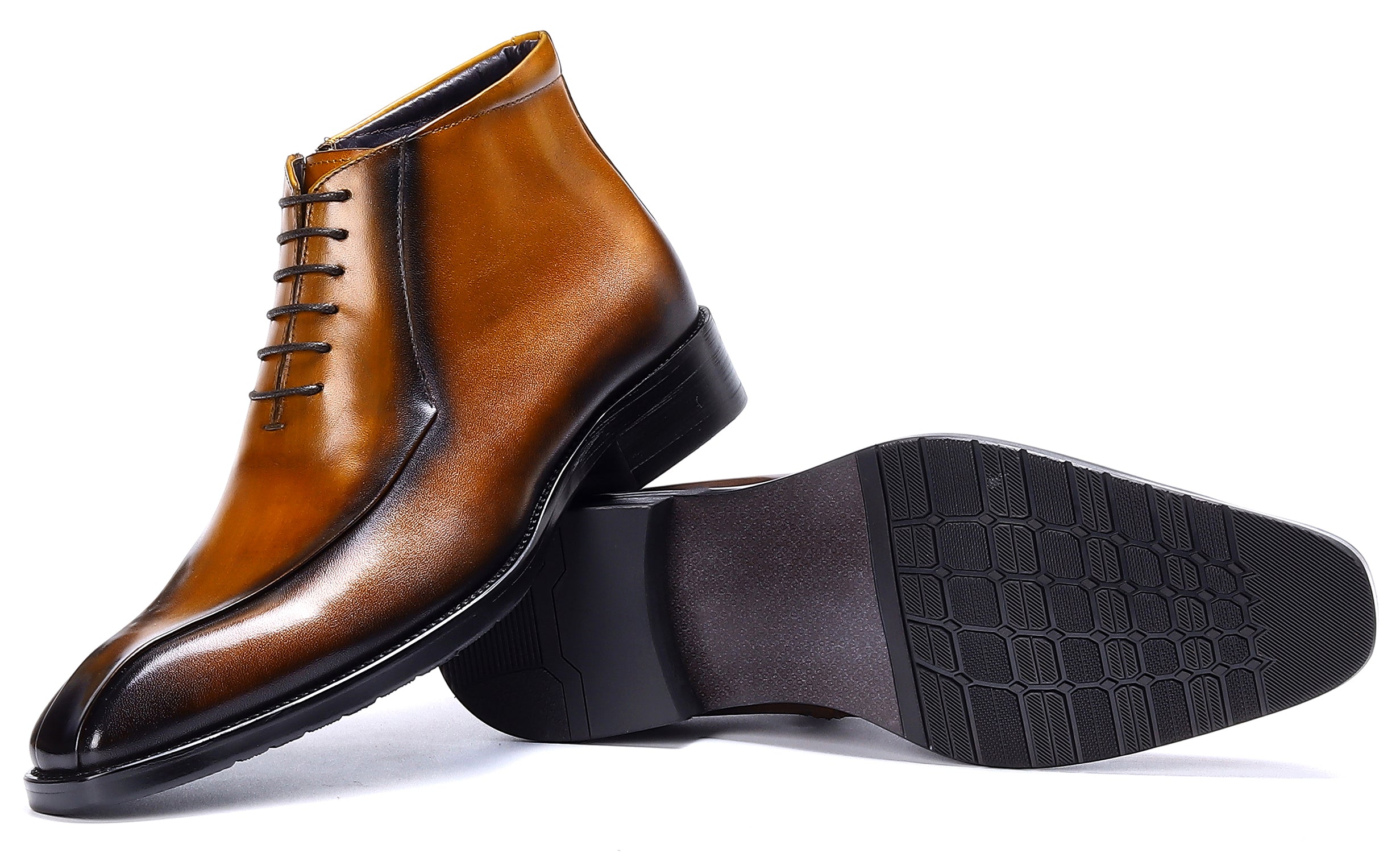Men's Leather Fashion Formal Dress Boots
