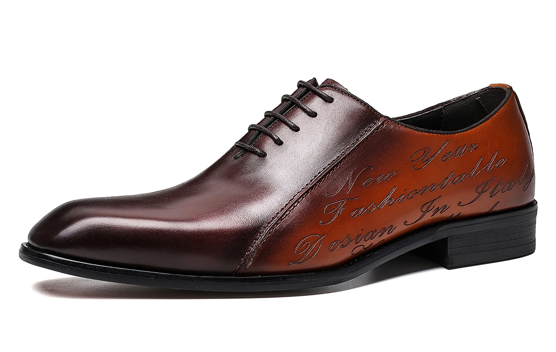 Zapatos formales Oxfords clásicos de cuero para hombre