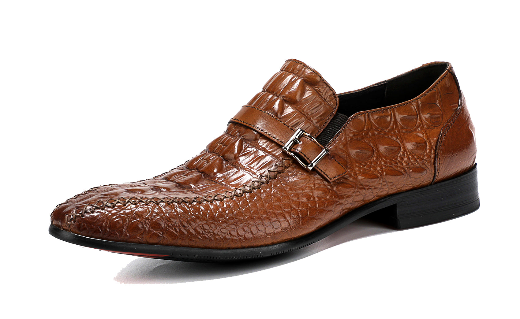 Men's Monk Strap Soft Leather Loafers