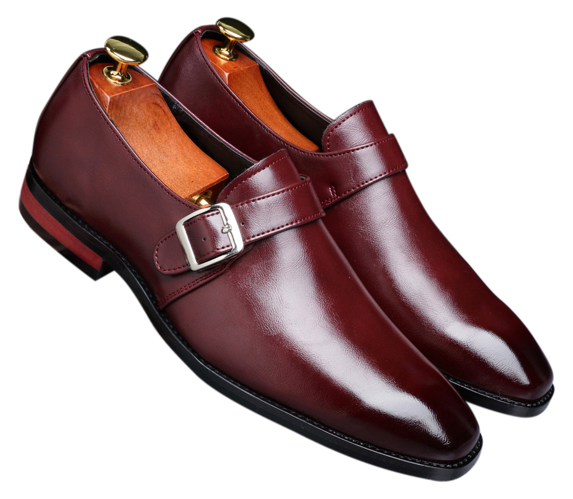 Men's Monk Strap Loafers Plain Toe