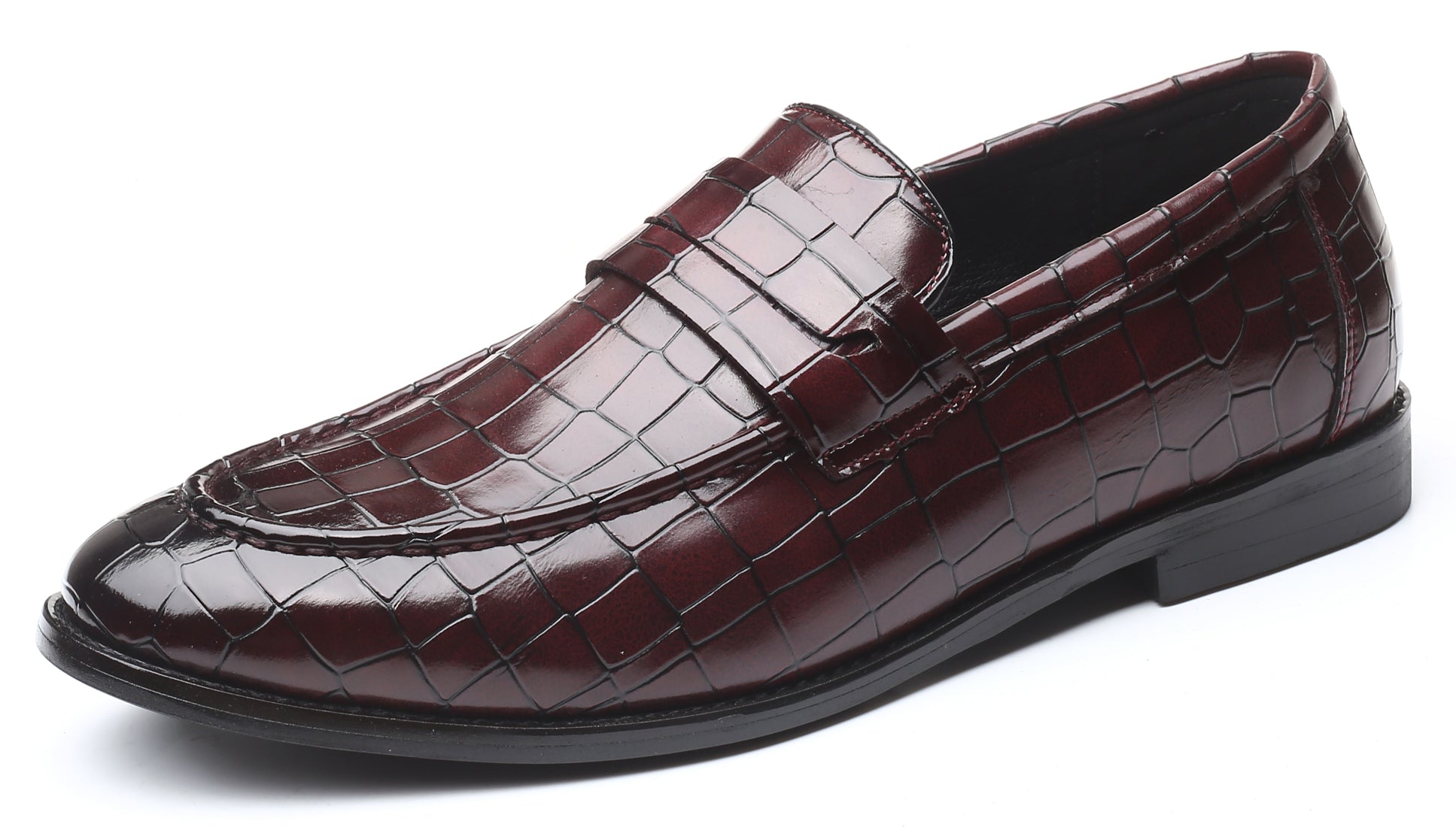 Mocasines Penny a cuadros para hombre