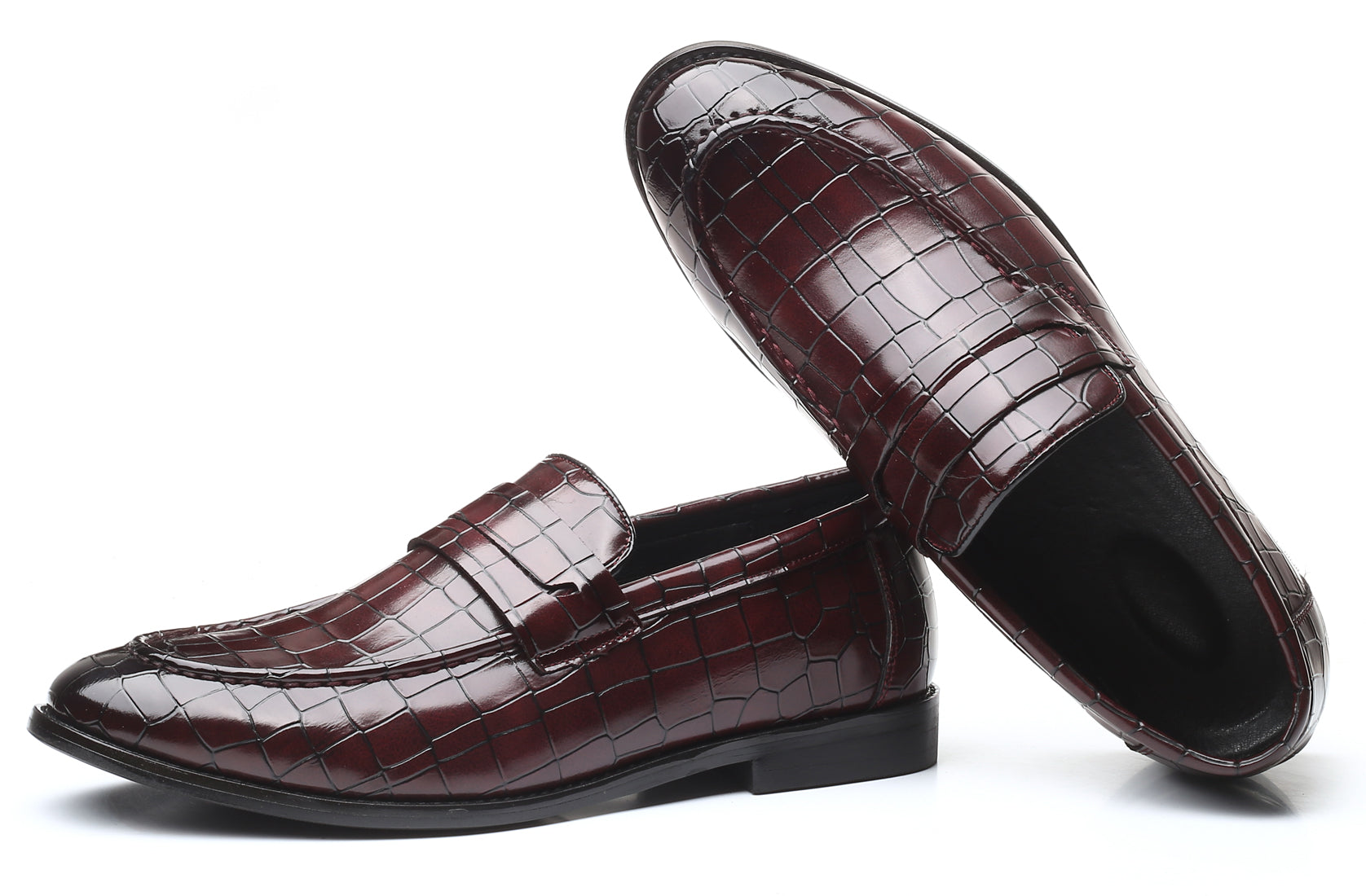 Men's Checkered Penny Loafers