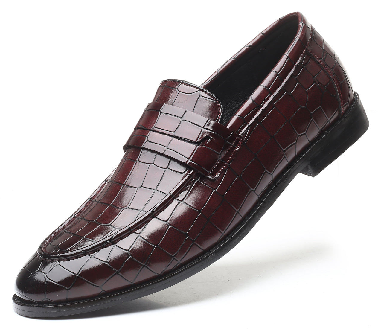 Men's Checkered Penny Loafers