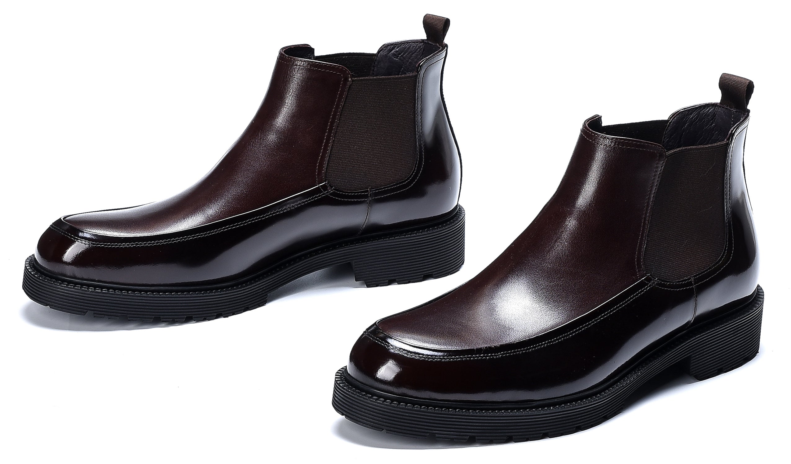 Botas Chelsea informales de cuero para hombre 