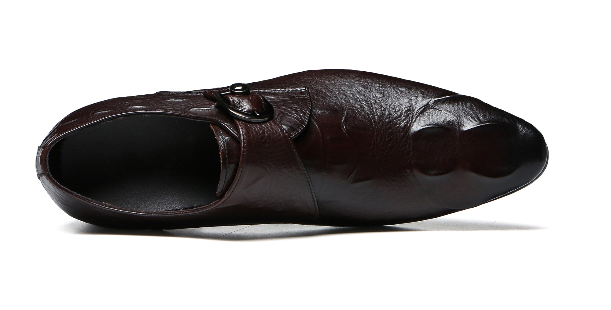 Men's Alligator Buckle Leather Loafers