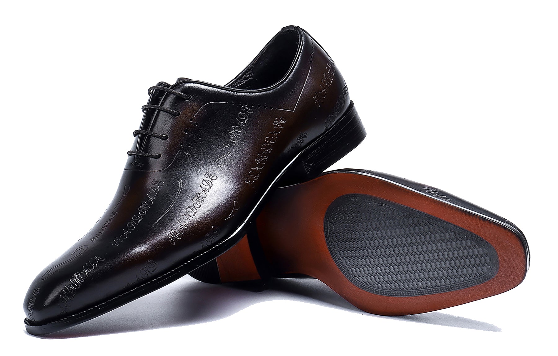 Oxfords de cuero de moda formal para hombres 