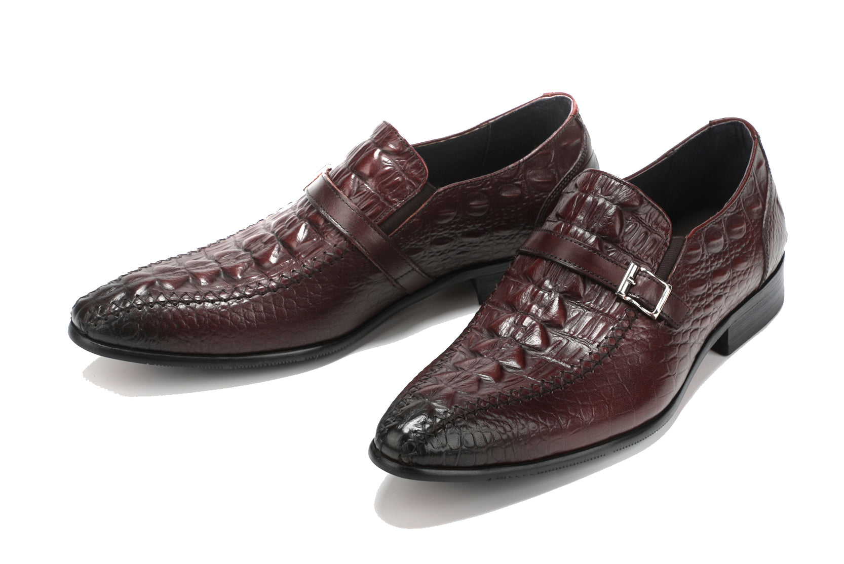 Men's Monk Strap Soft Leather Loafers