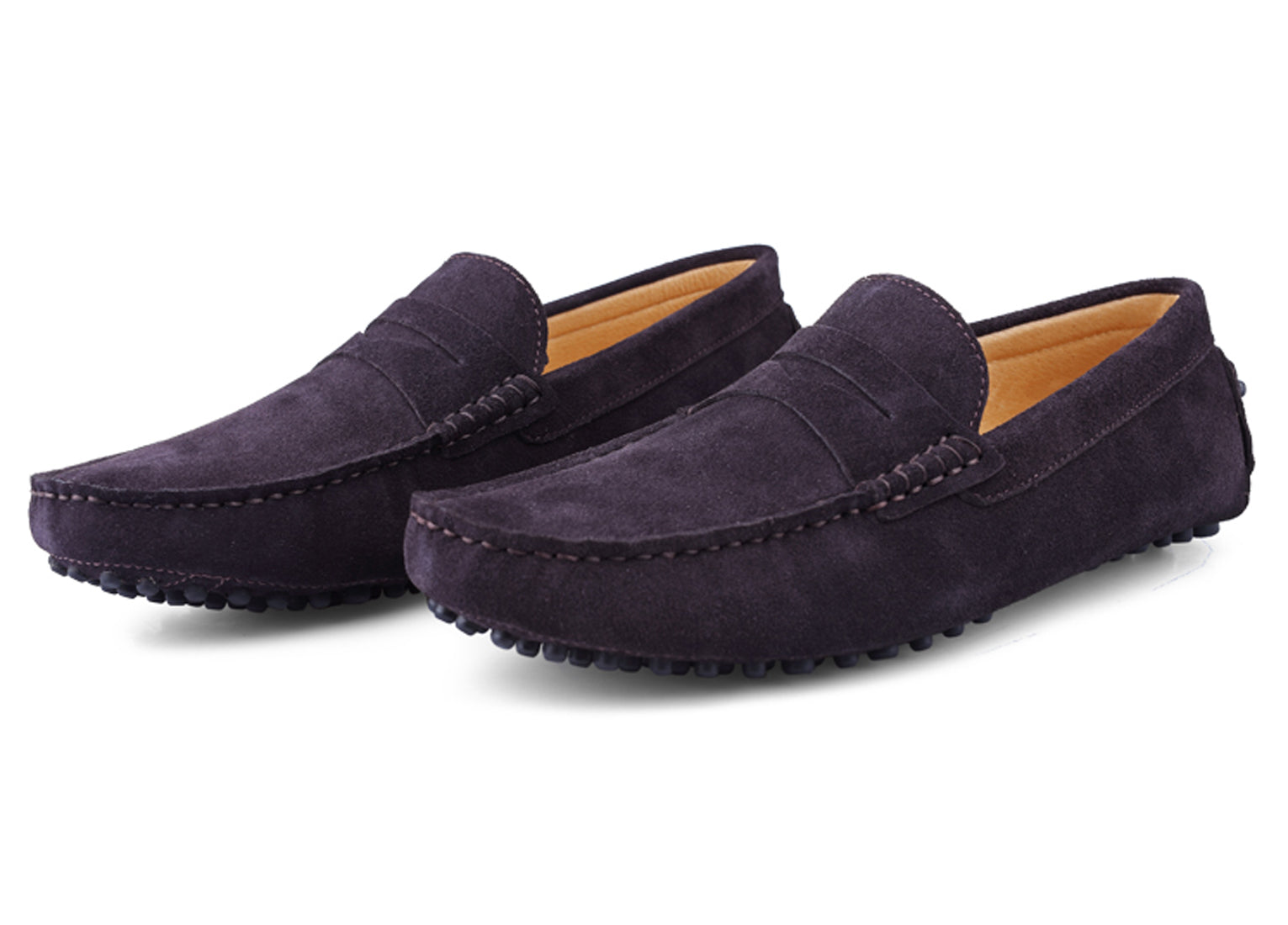 Men's Classic Suede Penny Driving Moccasins