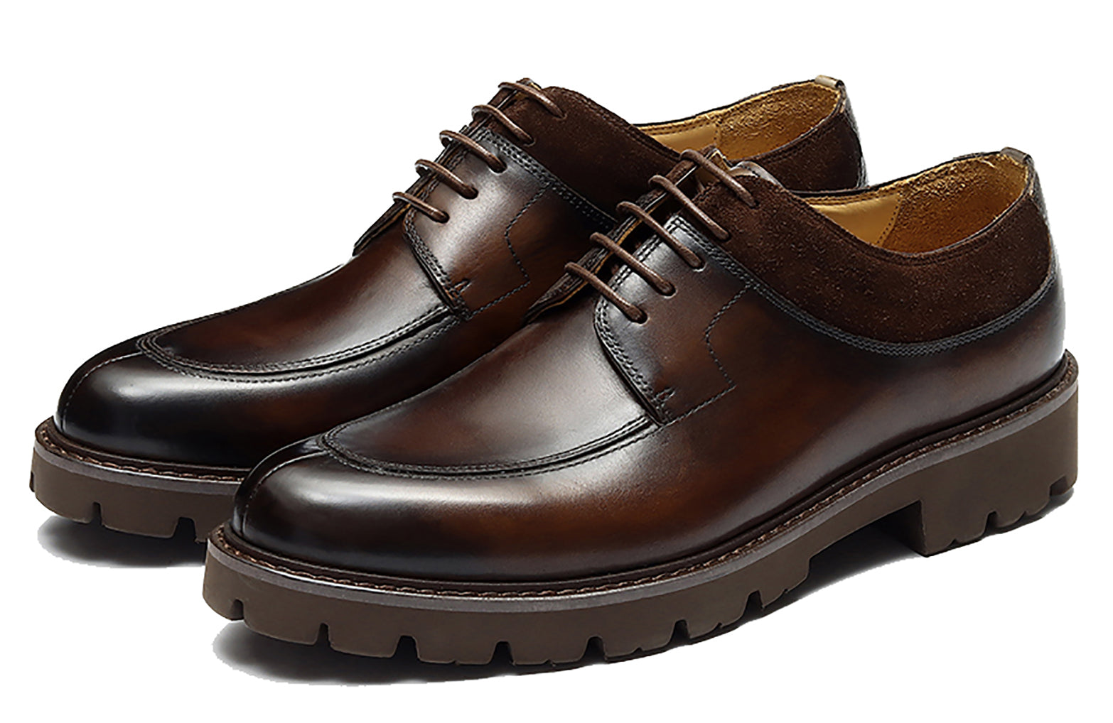 Men's Thick Sole Formal Leather Derby