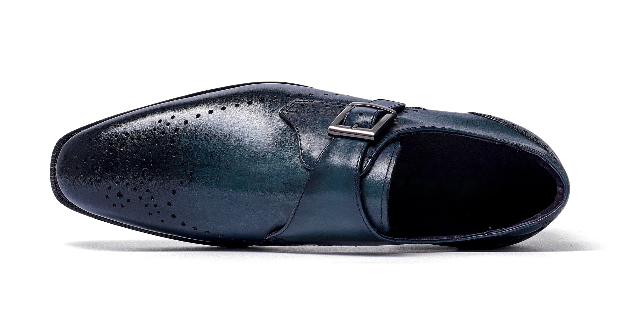 Mocasines formales con correa retro para hombre