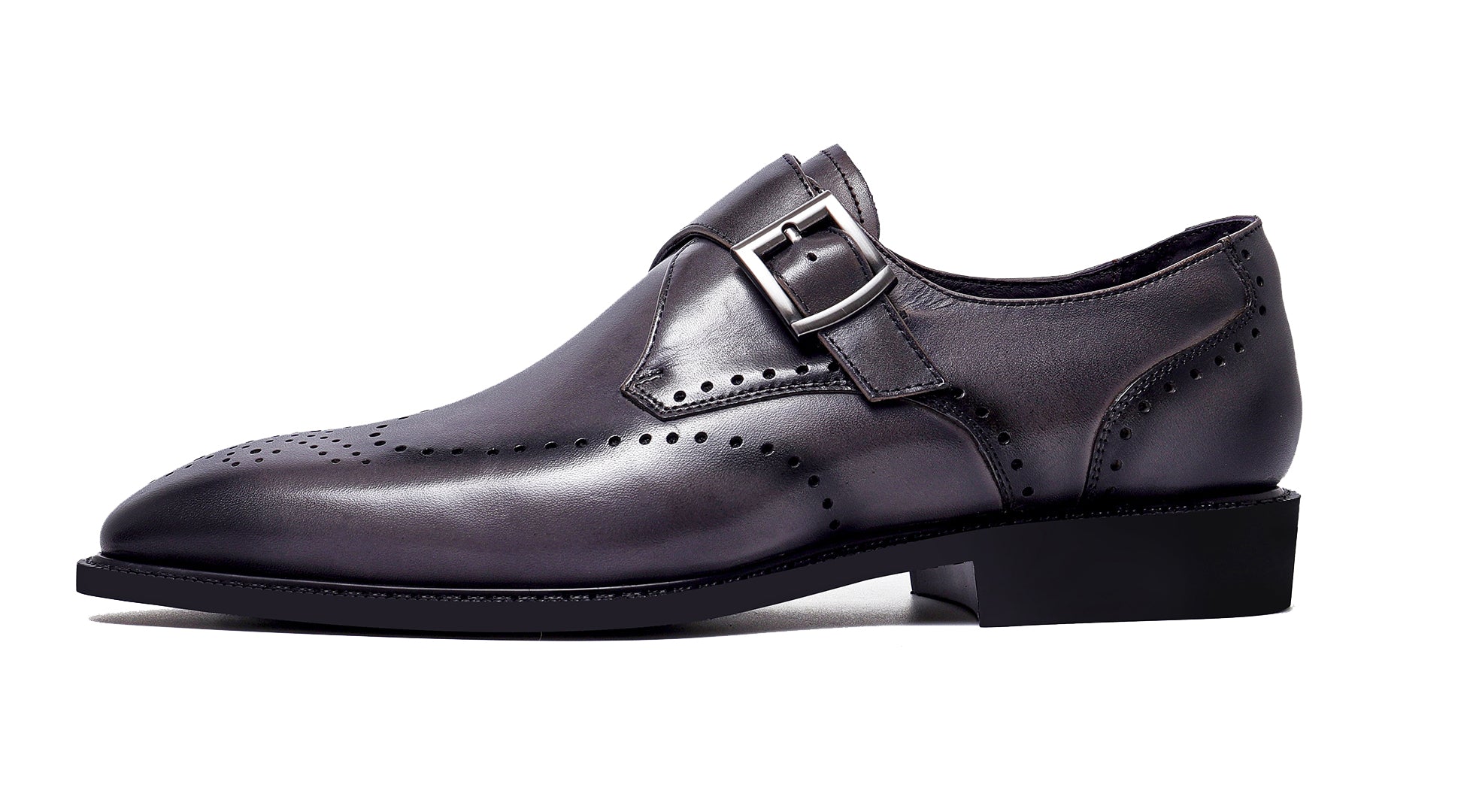 Mocasines formales con correa retro para hombre