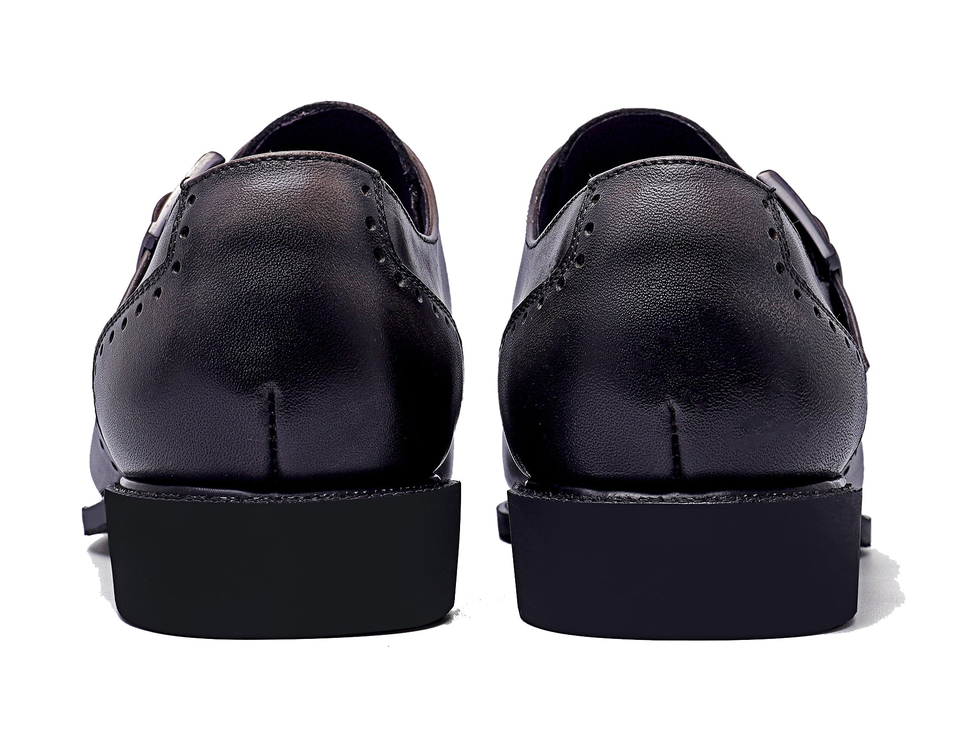 Mocasines formales con correa retro para hombre