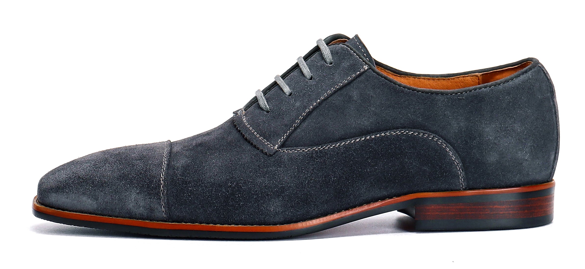 Oxfords de piel de ante transpirable para hombre 