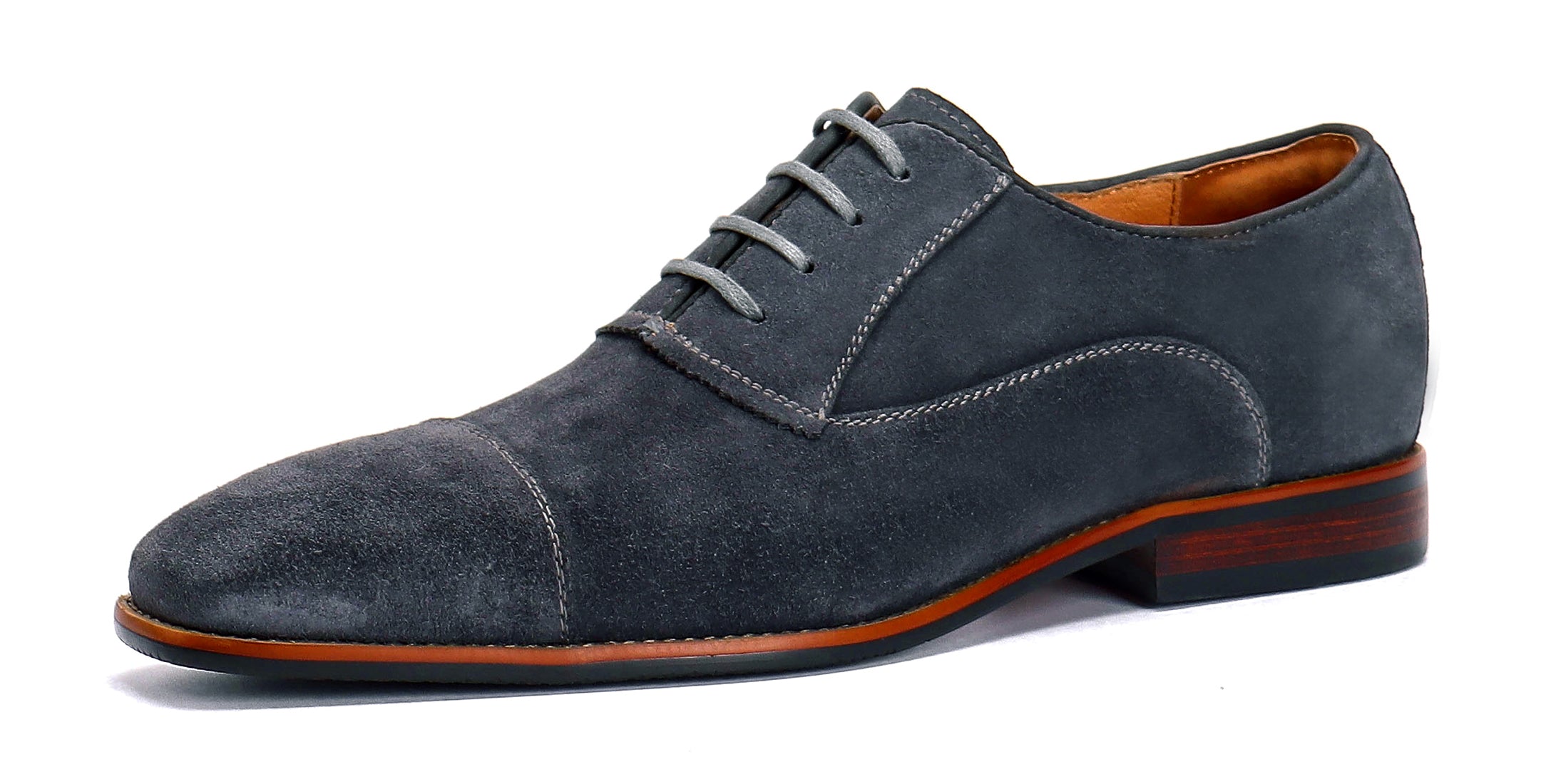 Oxfords de piel de ante transpirable para hombre 