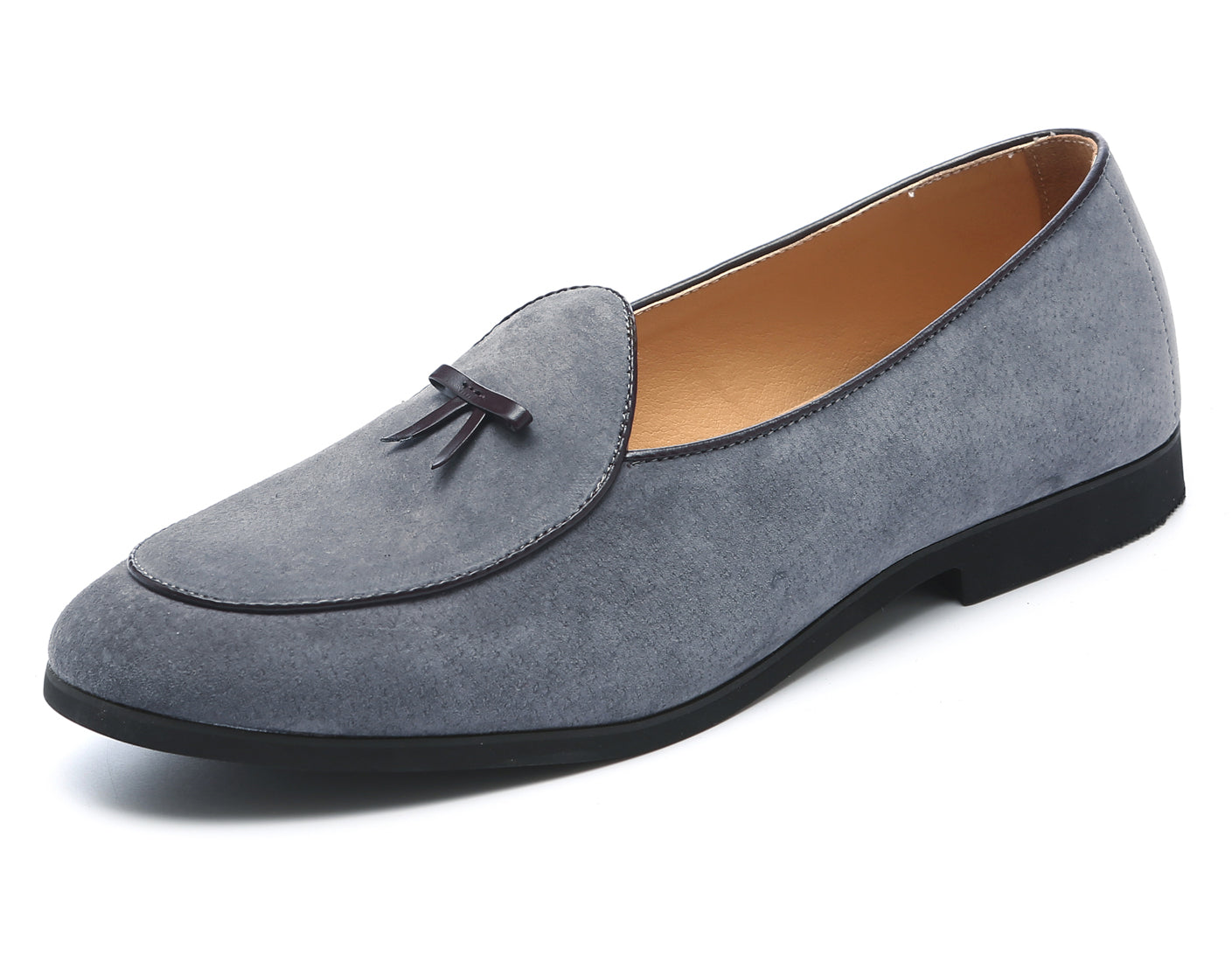 Men's Suede Bow Casual Loafers