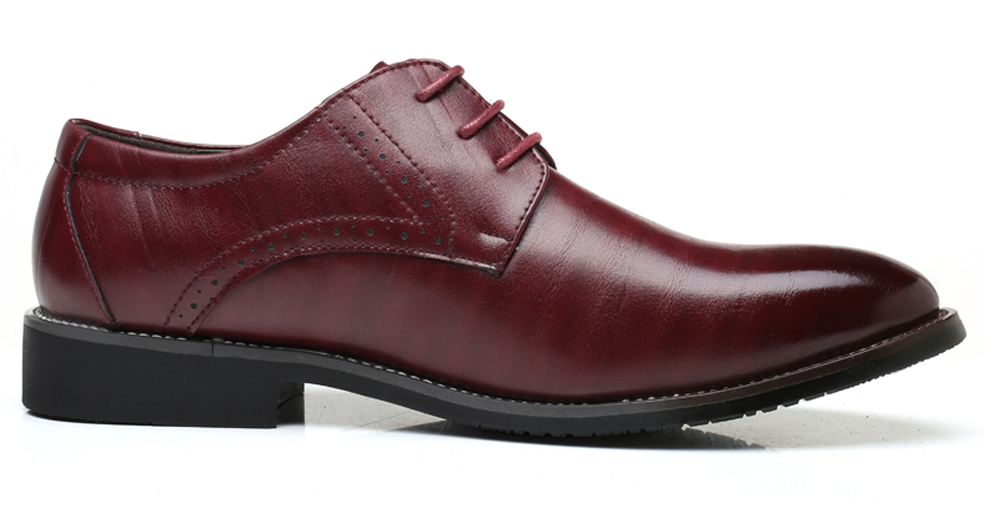 Zapatos Derby lisos Brogue para hombre