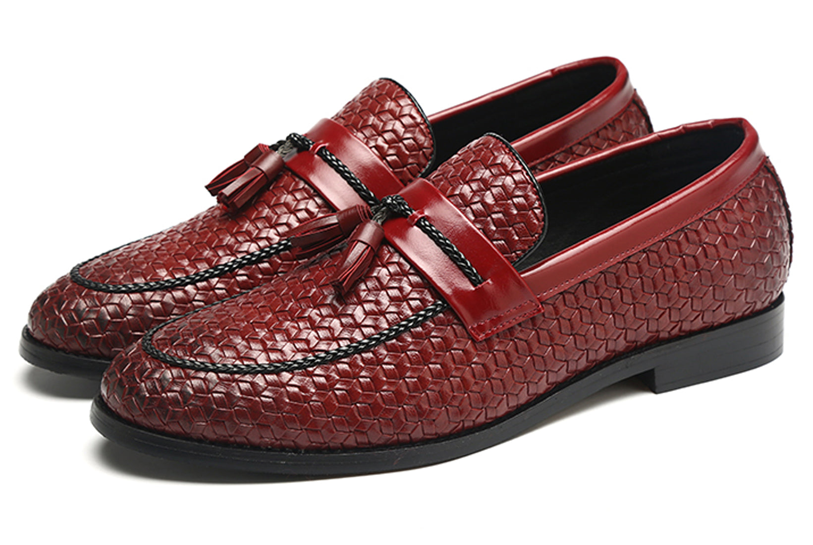 Mocasines con borlas tejidas para hombre