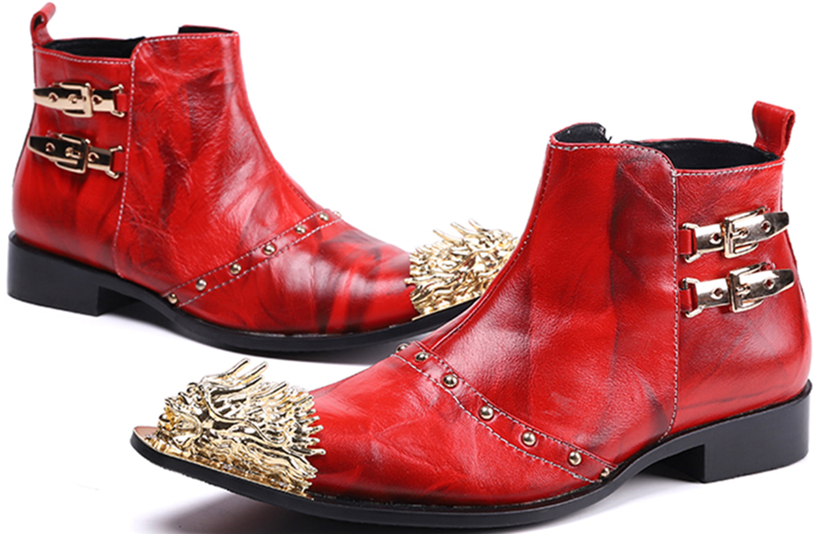 Men's Lion Metal Tip Western Boots