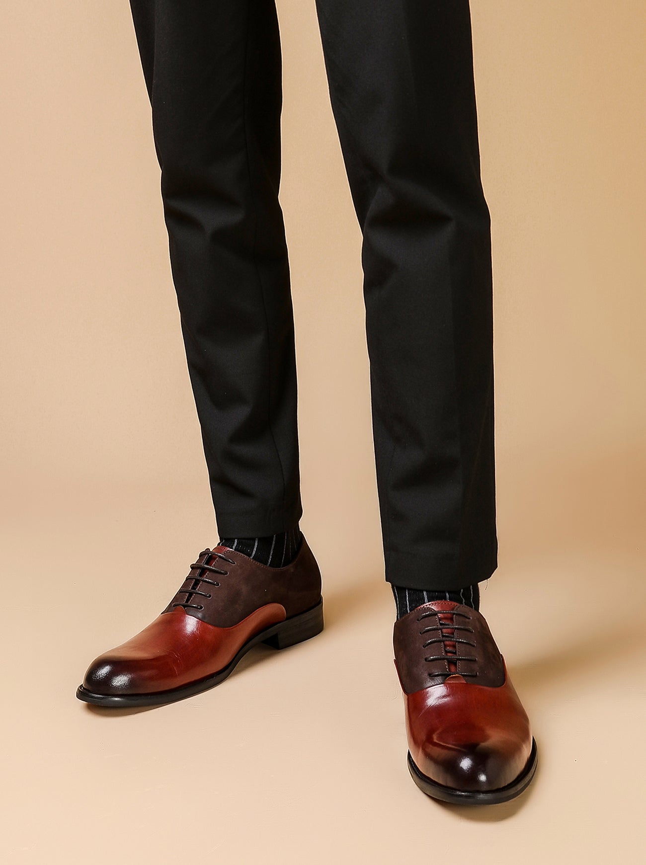 Men's Leather Oxfords Cap Toe