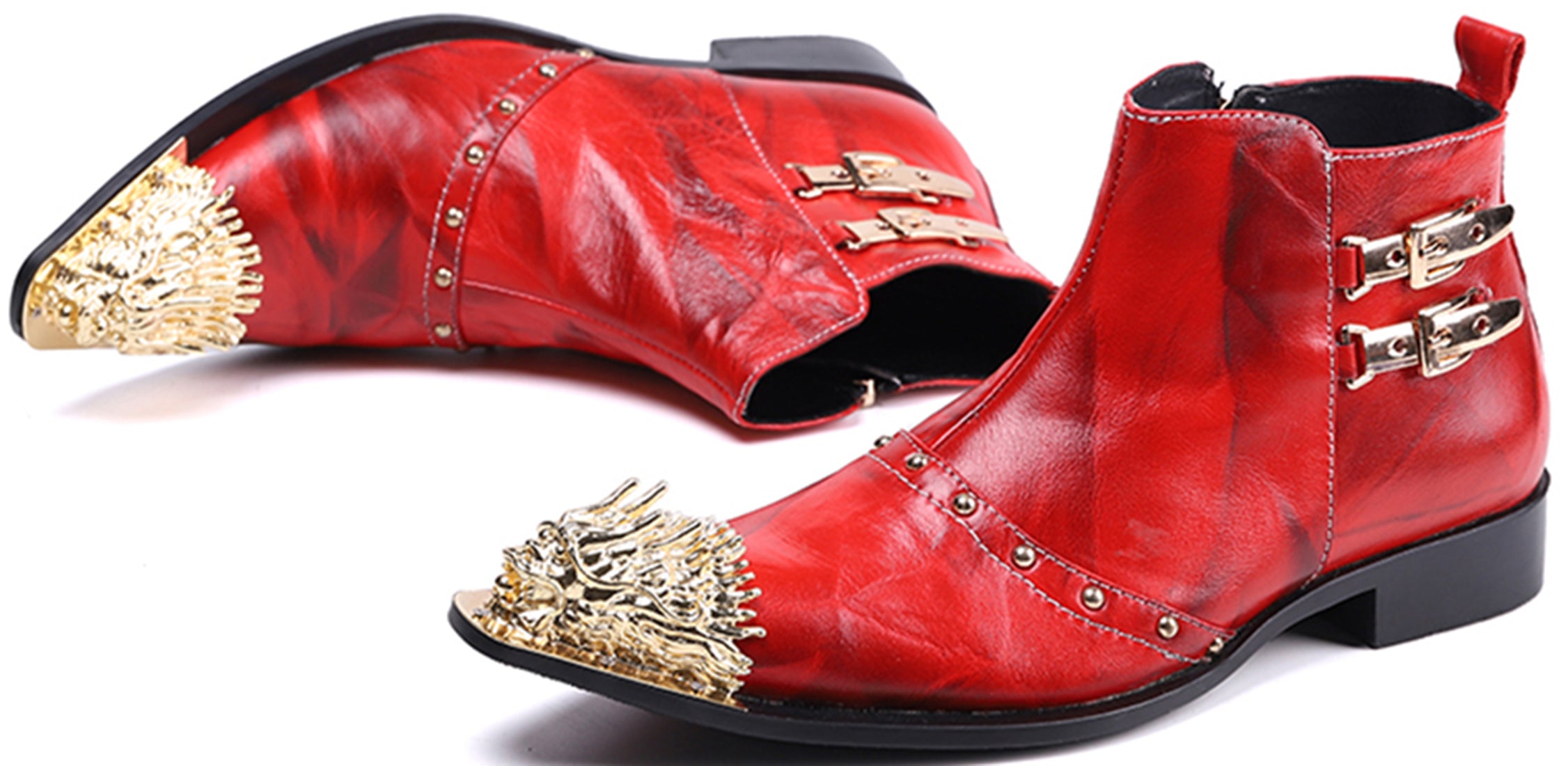 Men's Lion Metal Tip Western Boots