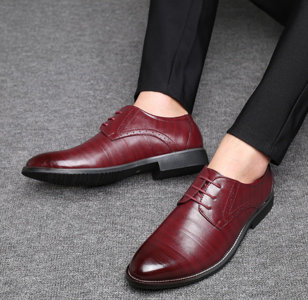 Men's Brogue Plain Derby Shoes